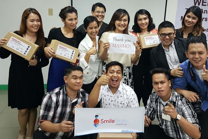Smile Train partners say thank you for donation from Masimo