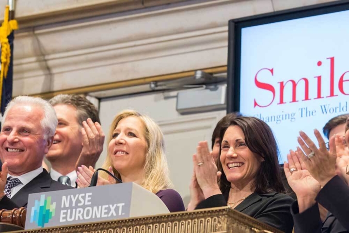 Smile Train CEO rings bell at New York Stock Exchange