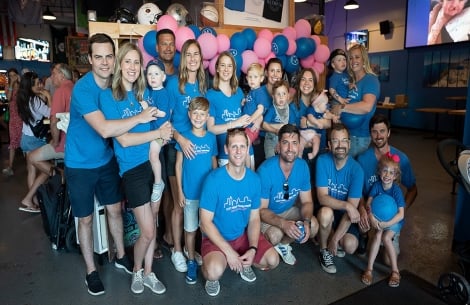 group of family members celebrating a loved Smile Train patient