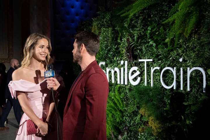 Miss USA interviewed at Smile Train event