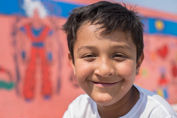 Boy smiling in Argentina