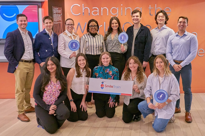 Group of Smile Train Young Leadership Circle members